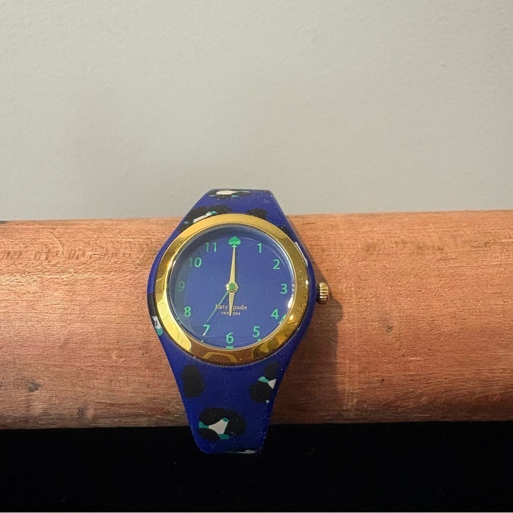 Kate Spade Rumsey Blue Green Silicone Watch Working